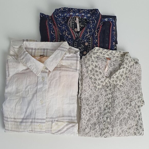 Free People Dolman Sleeve style Plaid Shirt - Picture 3 of 11